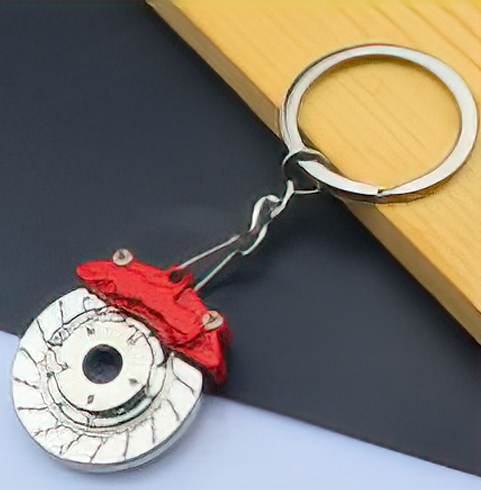 Keychain - Red Brake Calipers